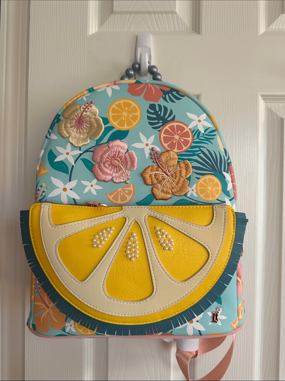 Loungefly Tropical Lemon front Backpack